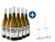 6 x 0,75-l-Flasche Weinpaket Pareto’s Estate 80/20 Chardonnay trocken, Weißwein mit 2er Weißwein-Gläserset LIBBEY