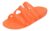 Crocs SPLASH GLOSSY STRAPPY 208537-83I Keilpantolette Persimmon