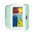 GOURMETmaxx Kinder-Kühlschrank Mini-Kühlschrank Retro – Zum Warm- & Kühlhalten – Mint