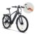 Nakxus E-Bike 27,5 Zoll Trekkingrad e-City Fahrrad mit 36V 12,5Ah Lithium Batterie