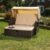 Rattan Sonnenbett Dach Rattan Braun Strandkorb Sonnenliege Liegebett Relaxliege