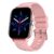 TPFNet SW04 mit Silikon Armband – individuelles Display Smartwatch (Android), Armbanduhr mit Musiksteuerung, Herzfrequenz, Schrittzähler, Kalorien, Social Media etc., Rosa