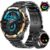 Yuede Smartwatch, Fitness Tracker uhr mit Anruffunktion für Damen und Herren Smartwatch (Rundes 1,43-Zoll-UHD-Full-Touch-AMOLED Farbdisplay Zoll) Gesundheits-Smartwatches mit Blutsauerstoff, Blutdruckmessung, Herzfrequenz, Schlafqualität, Schrittzähler, 100+ Sportmodi, Musiksteuerung etc., Sportuhr mit Wechselband Silikon und Stahlband Uhrenarmbänder, BT 5.3, 390mAh große Kapazität, für Android IOS